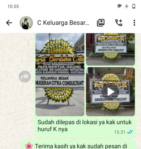 Pengiriman Papan Bunga Duka Unilever Building Bsd